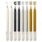 KINGART® Gel Pens – Black, White, Gold & Silver - 8 Count